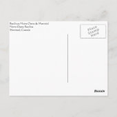 Notre Dameのバシリカ会堂 ポストカード (裏面)