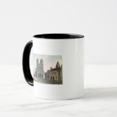 Notre Dameの前の正方形 マグカップ (正面左)