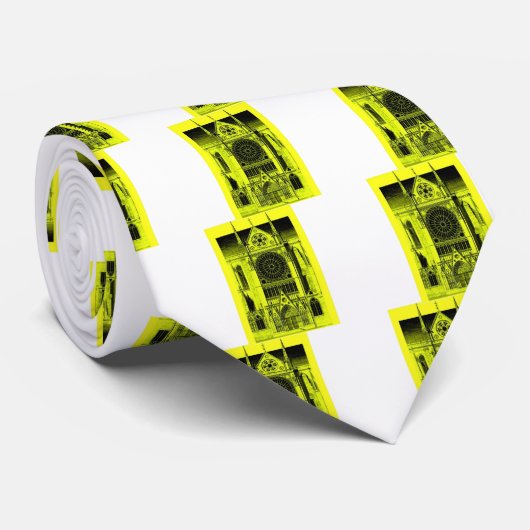 Notre Dameの黄色 ネクタイ (ロール)