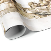 「Notre Dameカテドラル」のイメージの紙を包んで下さい ラッピングペーパー (ロールコーナー)