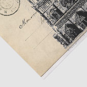 Notre Dameパリのフランスのな郵便はがきのティッシュペーパー 薄葉紙 (詳細)