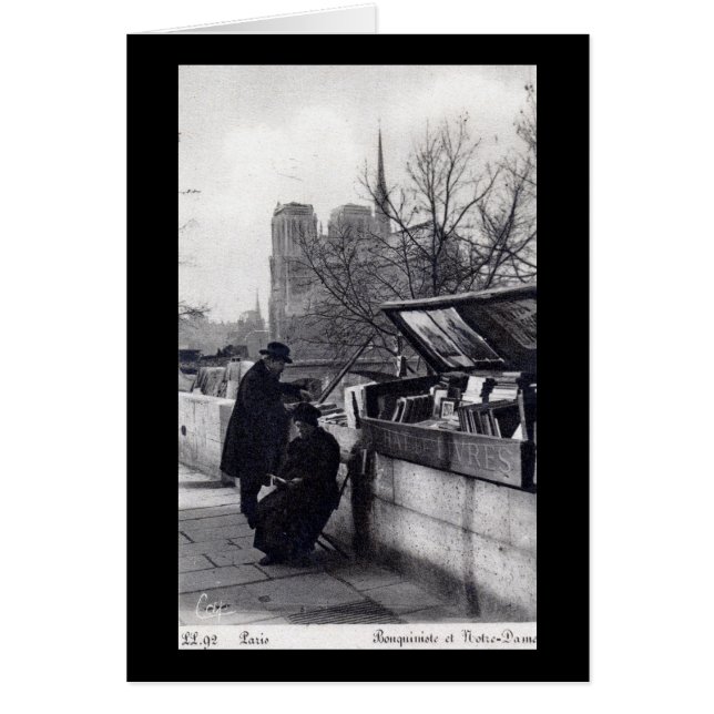 Notre Dameパリ、使用された本販売人 (正面)