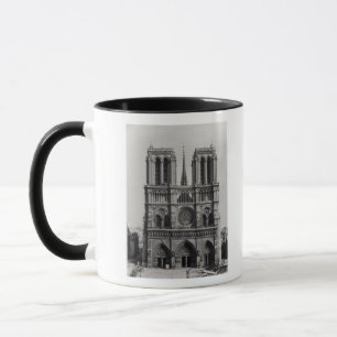 Notre Dame、パリの19世紀後半の正面 マグカップ