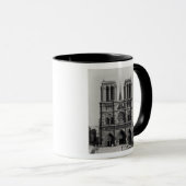 Notre Dame、パリの19世紀後半の正面 マグカップ (正面右)