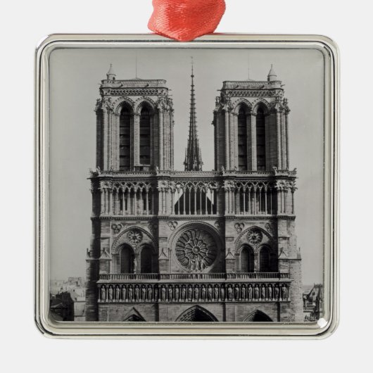 Notre Dame、パリの19世紀後半の正面 メタルオーナメント (正面)