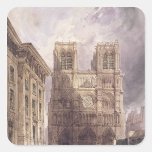 Notre Dame、パリ1836年のカテドラル スクエアシール