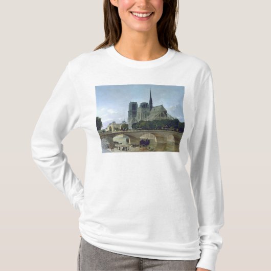 Notre Dame、パリ1884年 Tシャツ (正面)