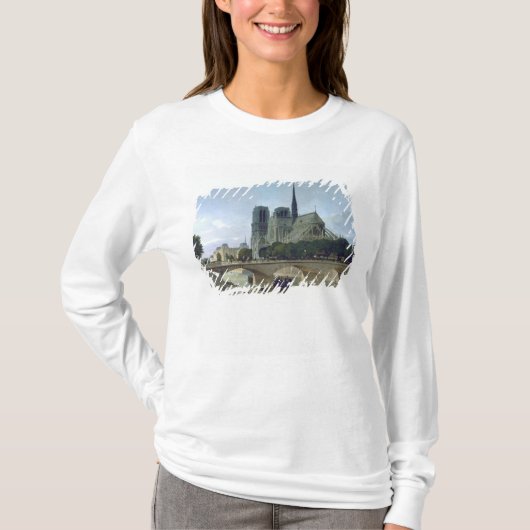 Notre Dame、パリ1884年 Tシャツ (正面)