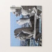 Notre Dame、パリ、フランス ジグソーパズル (縦)