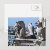 Notre Dame、パリ、フランス ポストカード (正面/裏面)