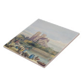 Notre Dame、パリ(w/c紙で) タイル (側面)