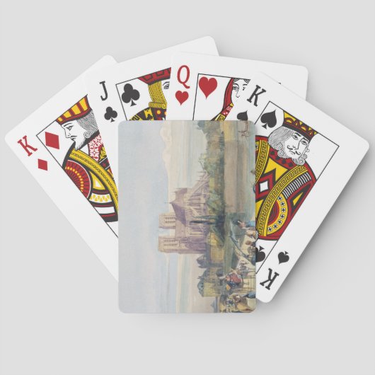 Notre Dame、パリ(w/c紙で) トランプ (裏面)