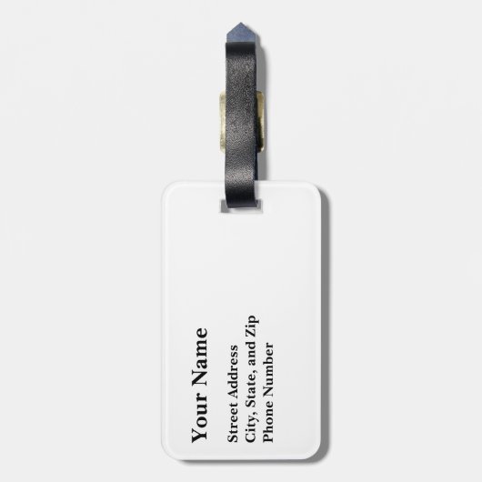 Notre Dame ラゲッジタグ (裏面縦)