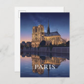 Notre Dame Cathedra Paris France ポストカード (正面/裏面)