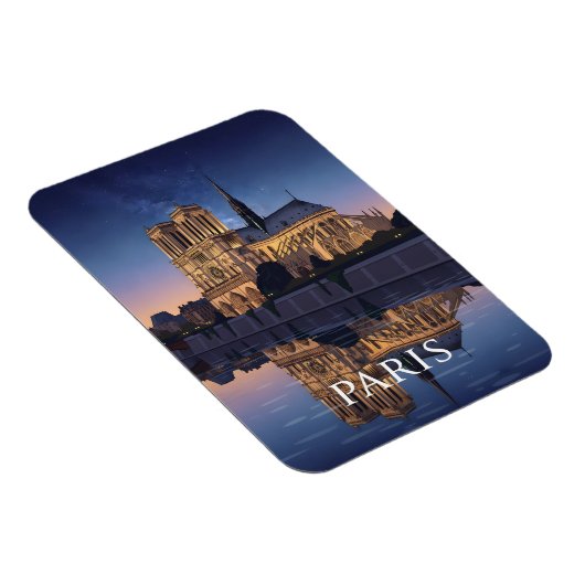 Notre Dame Cathedra Paris France マグネット (右側)