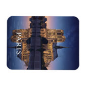 Notre Dame Cathedra Paris France マグネット (横)