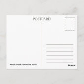 Notre-Dame Cathedral ポストカード (裏面)