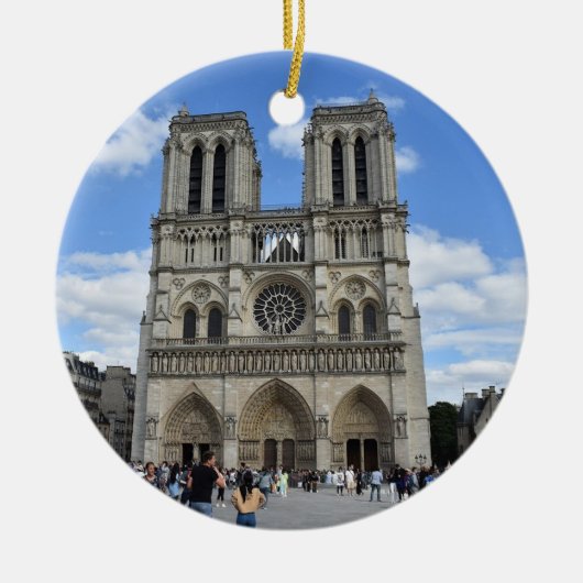 Notre Dame Cathedral, Paris, France セラミックオーナメント (正面)