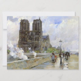 Notre Dame Cathedral (Paris, France) (Vintage Art) カード