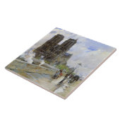 Notre Dame Cathedral (Paris, France) (Vintage Art) タイル (側面)