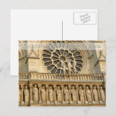 Notre-Dame Cathedral -Paris, postcard ポストカード (正面/裏面)