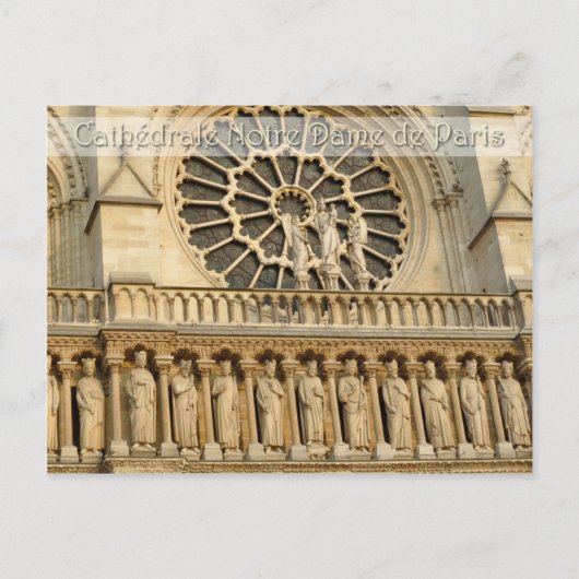Notre-Dame Cathedral -Paris, postcard ポストカード (正面)