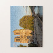 Notre Dame de Paris at Golden Hour - Paris, France ジグソーパズル (縦)