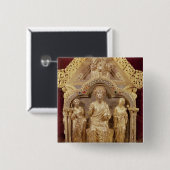 Notre Dame de TournaiのShrine私達の女性の 缶バッジ (正面&裏面)