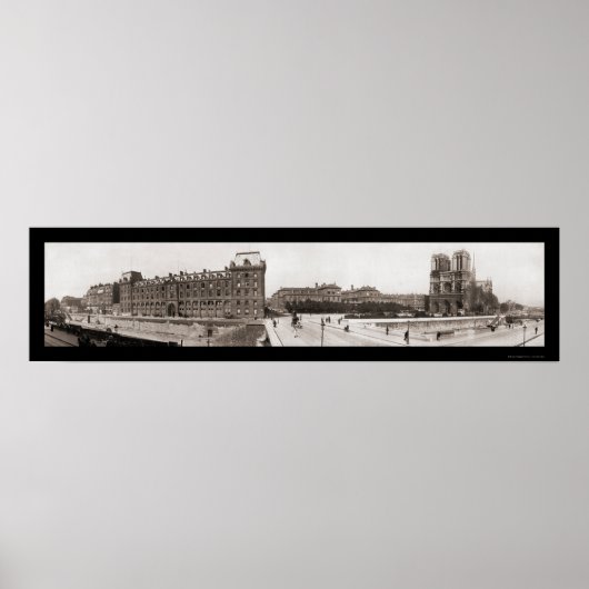 Notre Dame in Paris写真1909 ポスター (正面)