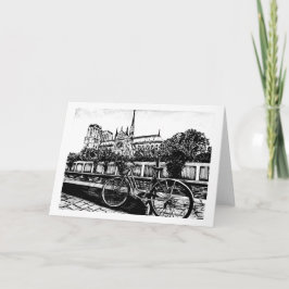 Notre Dame Note Card 5x7 カード