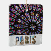 Notre Dame Paris Cathedral Stained Glass Window セラミックオーナメント (右)