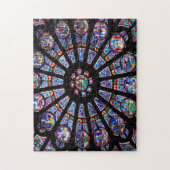 Notre Dame's Stained Glass ジグソーパズル (縦)