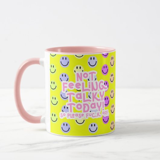 Not's Talky 感じ Today - Mag マグカップ (左)