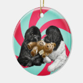 Nottaくまのキャンディ・ケーン セラミックオーナメント (左)