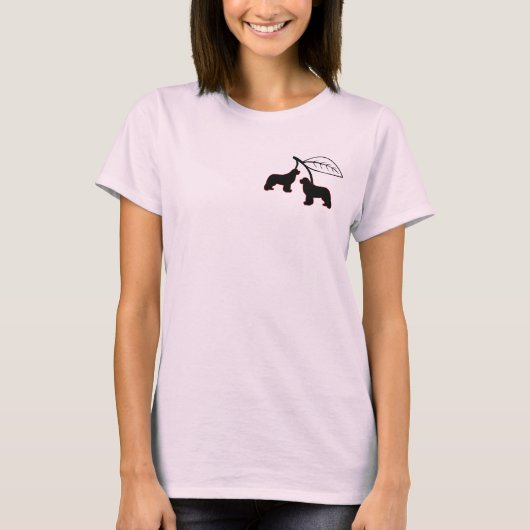 Nottaくまのニューファウンドランドのさくらんぼ Tシャツ (正面)