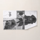 Nottaくまのニューファウンドランドのよだれタオル ハンドタオル (ハンドタオル)