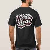 Notta Bear スクリプト スポーツスタイル ロゴ Tシャツ (裏面)