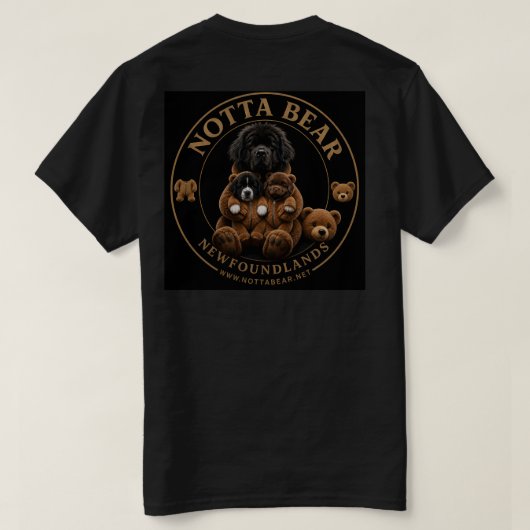 Notta Bear ベアロゴ Tシャツ (デザイン裏面)