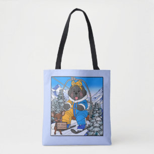 Notta Bear Mt. Hood Meadows ニューファンドランド スキーリフト トートバッグ