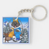 Notta Bear Mt. Hood Meadows Newfoundland Ski Lift  キーホルダー (裏面)