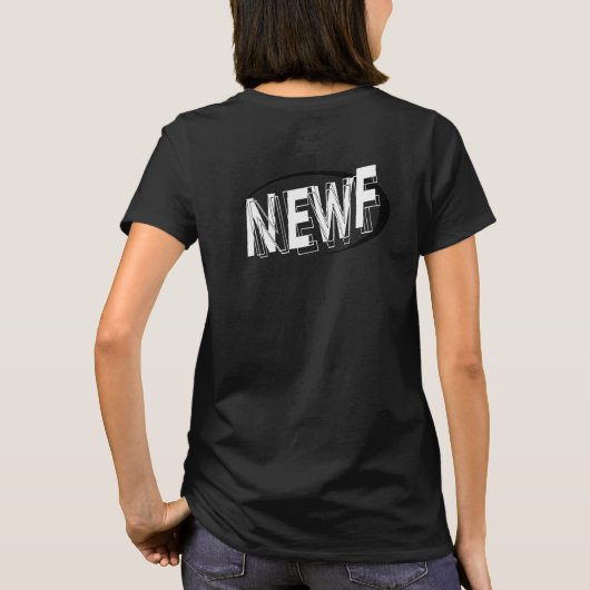 Notta Bear NEWF ロゴTシャツ B&W Tシャツ (裏面)