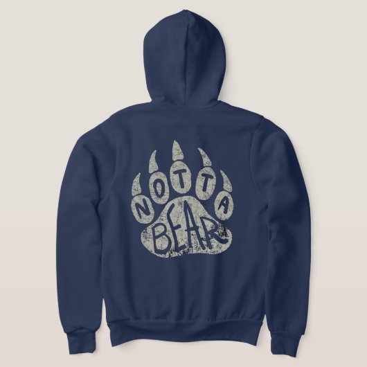 Notta Bear Paw Logo パーカ (レイダウン裏面)