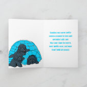 Notta Bears Puppy Igloo -Warm Winter Wishes カード (内部)