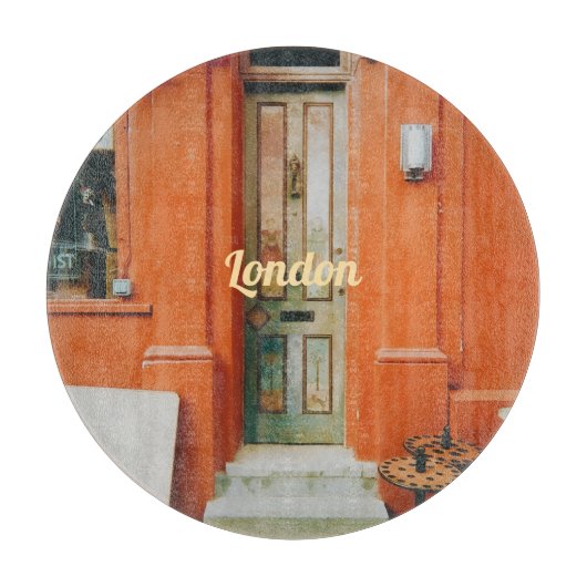 Notting Hill Doorstep, London, UK Bottle Opener カッティングボード (正面)