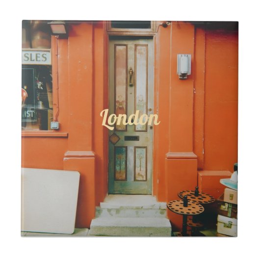 Notting Hill Doorstep, London, UK Bottle Opener タイル (正面)
