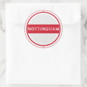 Nottingham City Pride Emblem – English Identity ラウンドシール (バッグ)