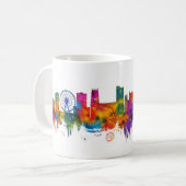 Nottingham England Skyline コーヒーマグカップ (正面左)