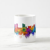 Nottingham England Skyline コーヒーマグカップ (中央)