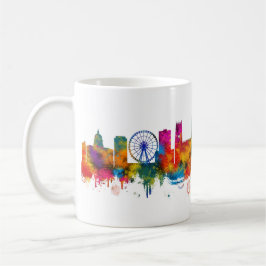 Nottingham England Skyline コーヒーマグカップ