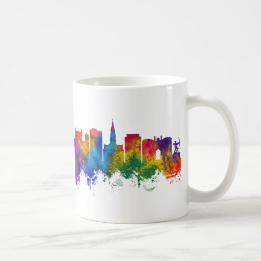 Nottingham England Skyline コーヒーマグカップ (右)